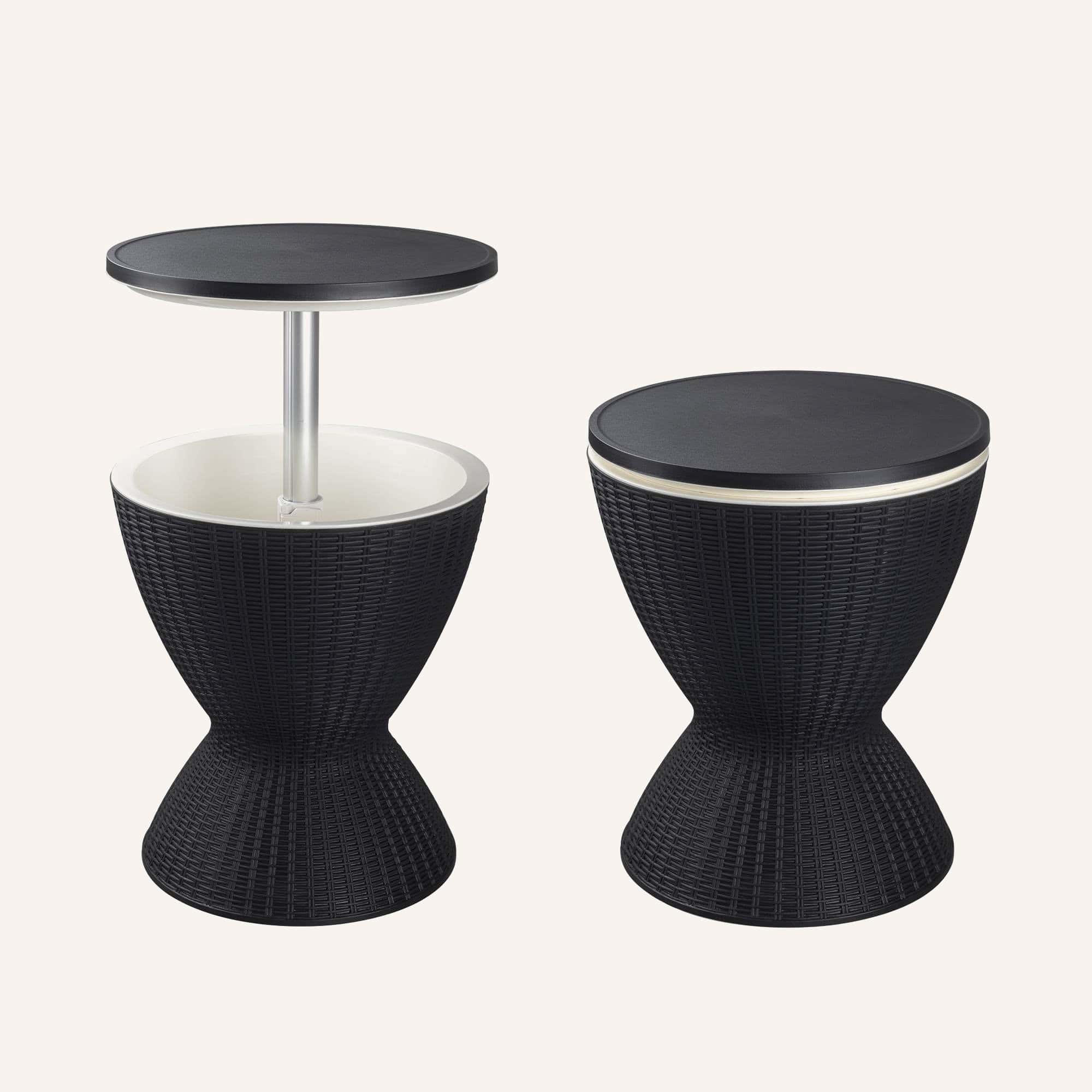 Garden Ice Cooler Table (Black) - Image 7