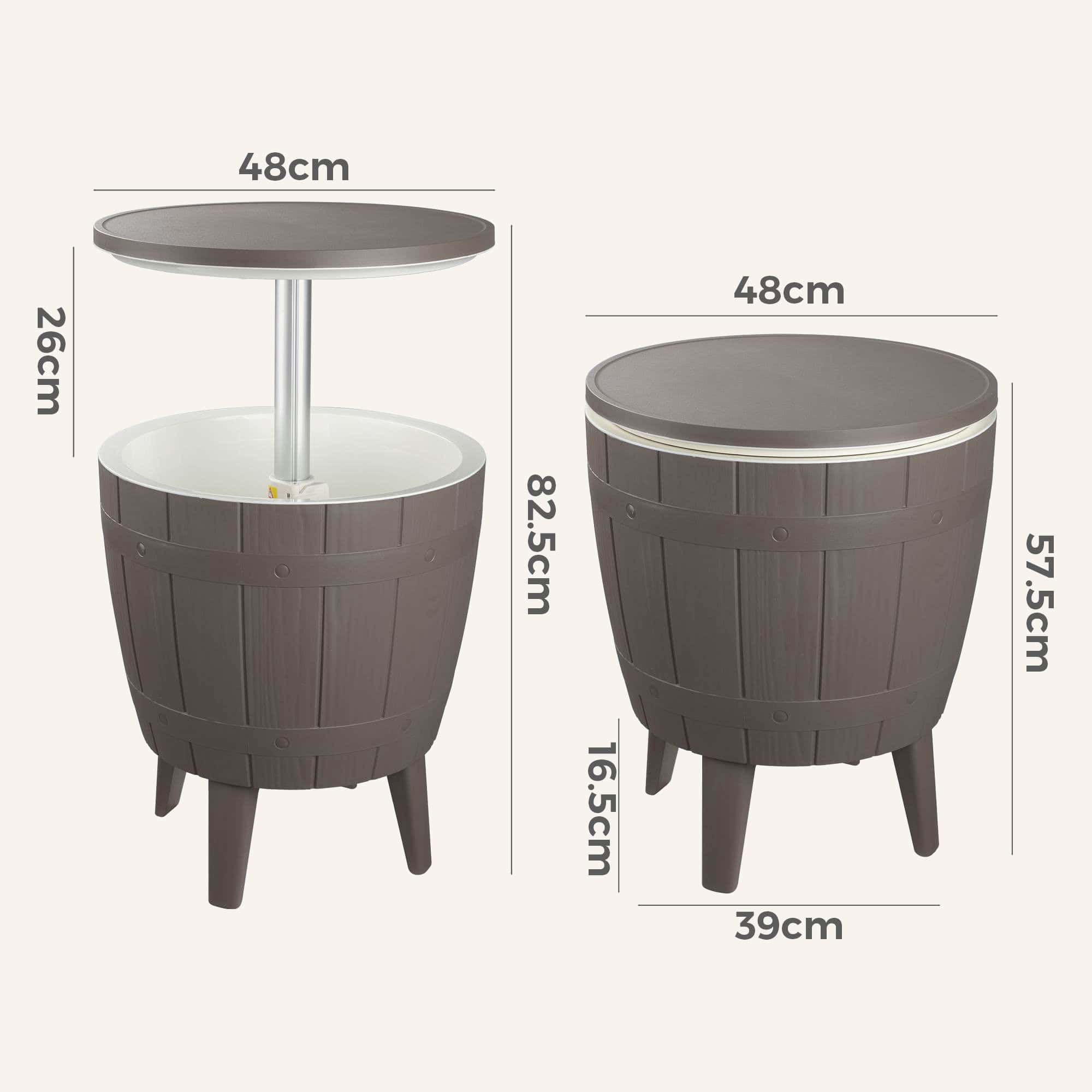 Taupe Cooler Table - Image 12