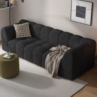3.5 Seater Bouclé Sofa Couch Multi Color Available