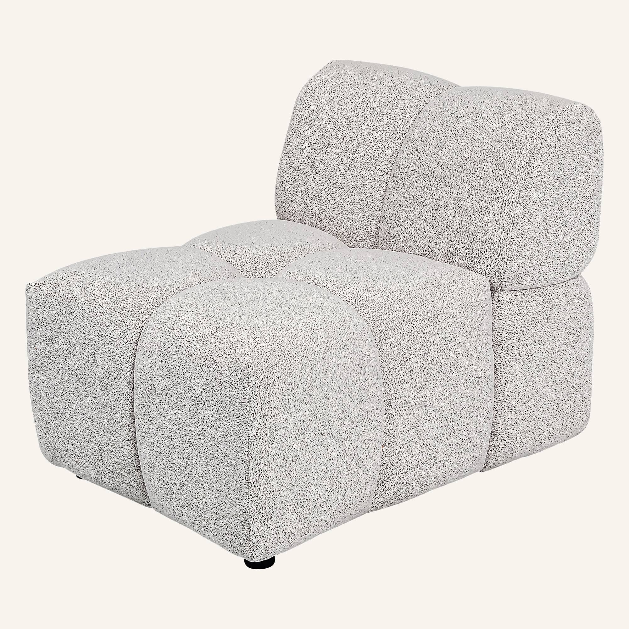 Lola Mid-Century Modern Modular Curved Sofa and Chaise Set - Image 8