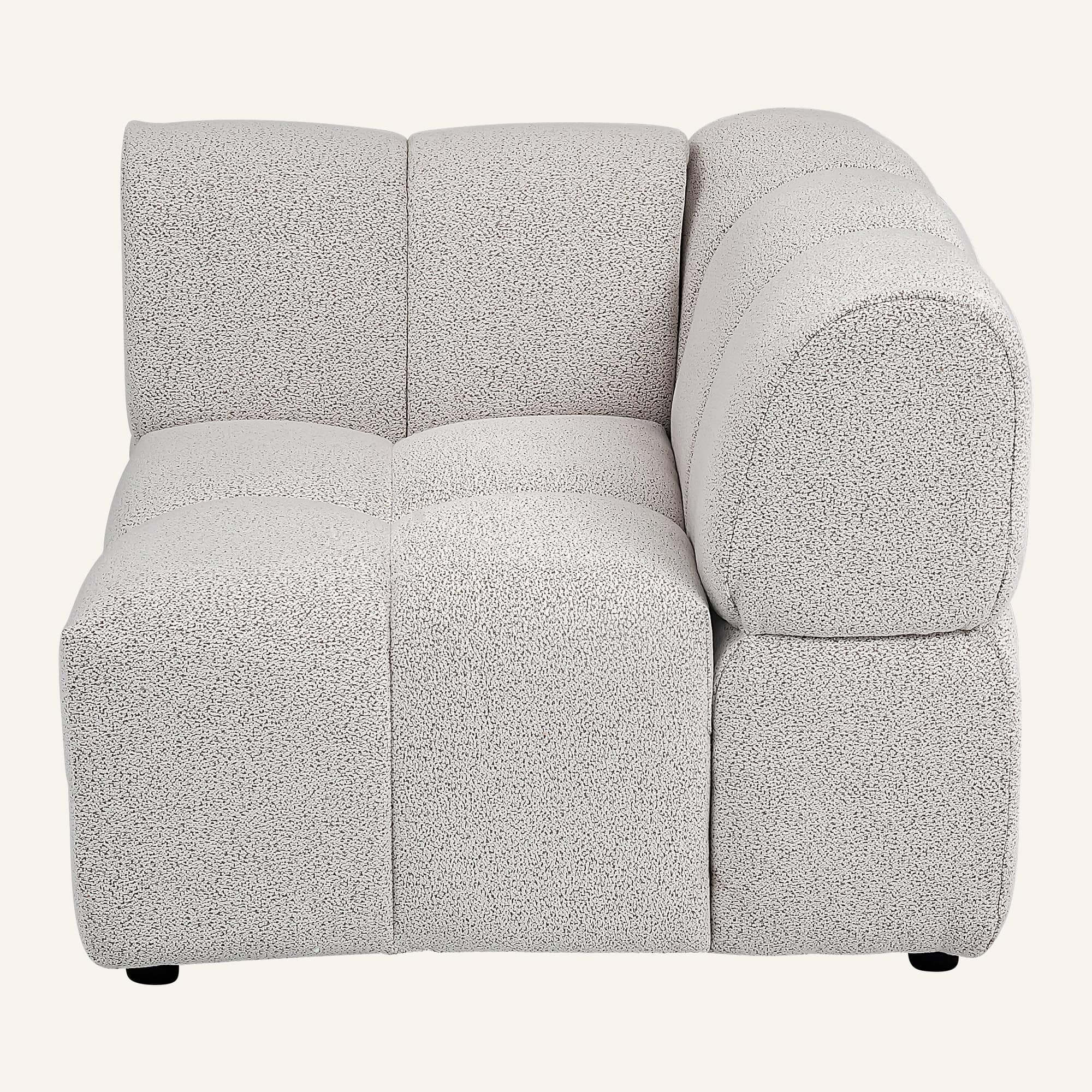 Lola Mid-Century Modern Modular Curved Sofa and Chaise Set - Image 17
