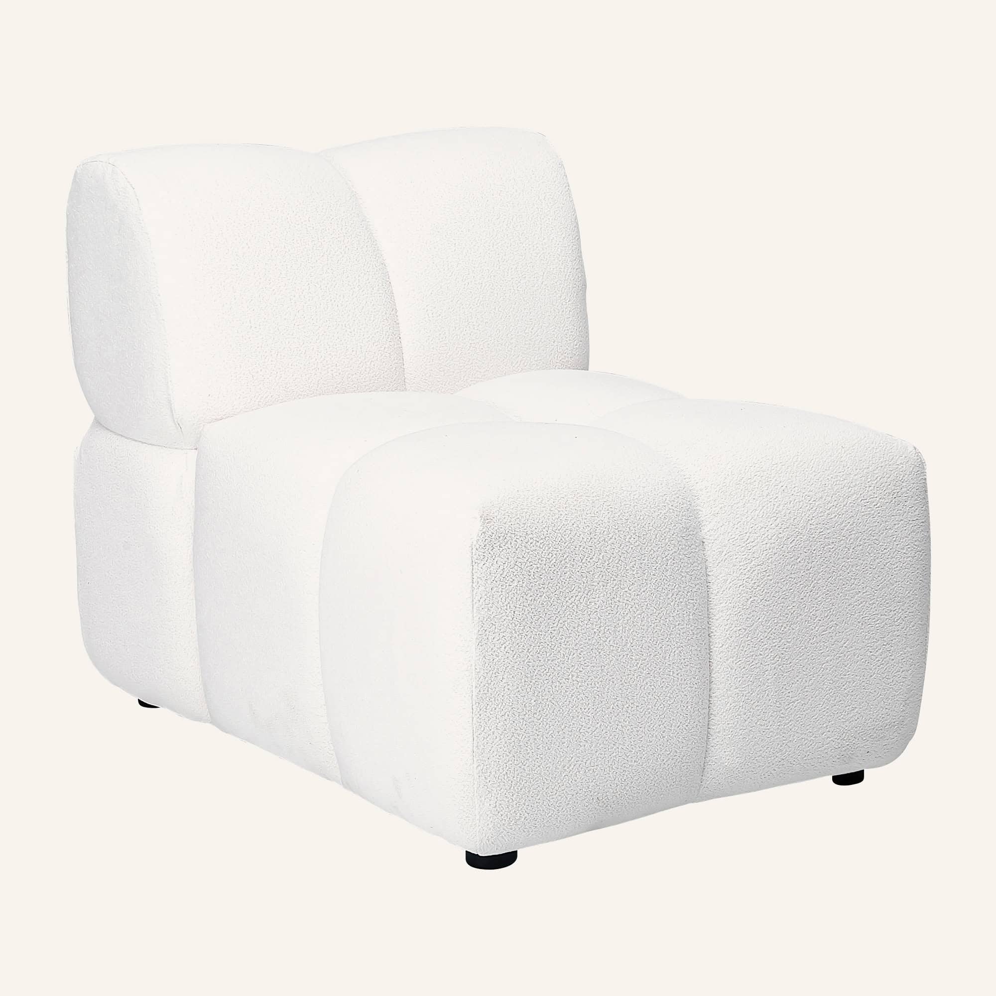 Lola Mid-Century Modern Modular Curved Sofa and Chaise Set - Image 10