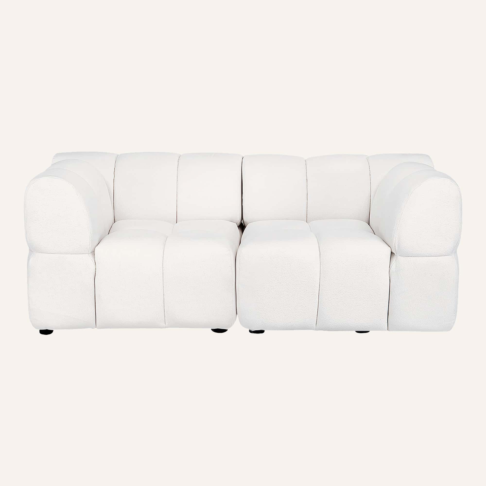 Lola Mid-Century Modern Modular Curved Sofa and Chaise Set - Image 20