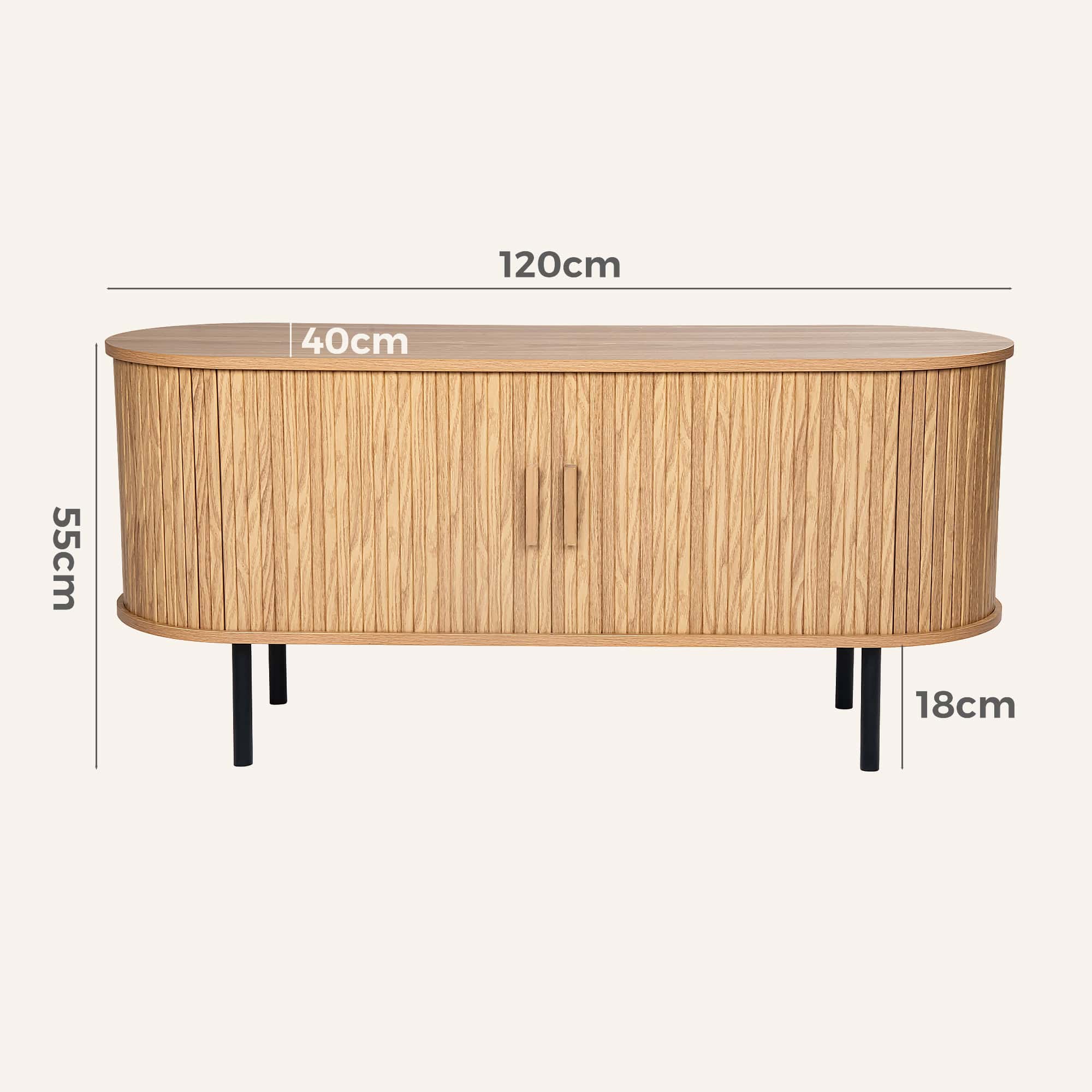 Ripple Sideboard with Sliding Doors — Earthy Elegance Redefined - Image 19