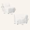 Lola Mid-Century Modern Modular Curved Sofa and Chaise Set - Thumbnail Image 29