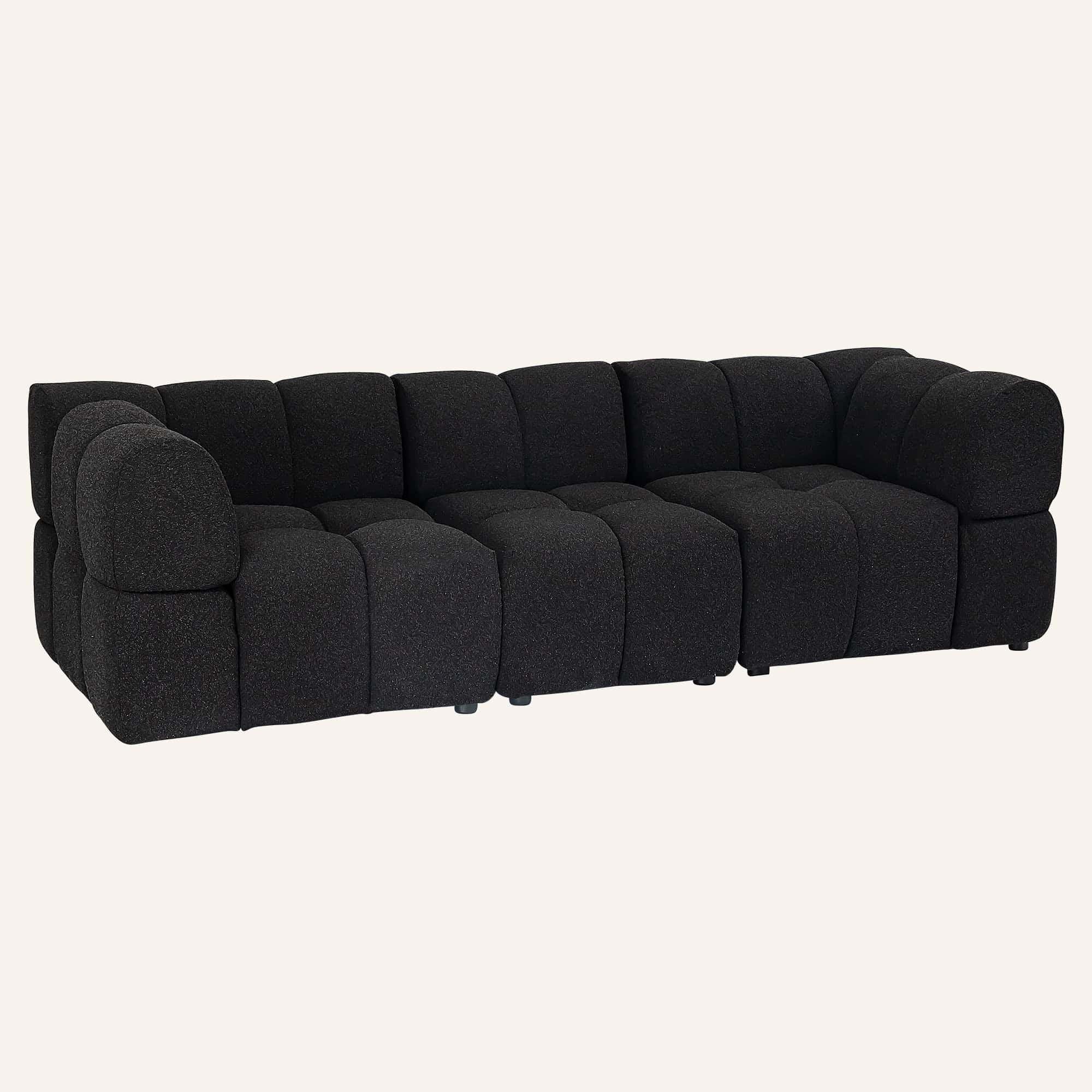 Lola 3.5 Seater Multi-Coloured Bouclé Sofa Couch - Image 6