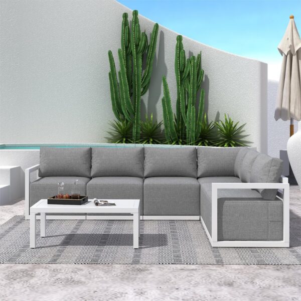 Alfresco Contemporary All-Weather Lounge Set