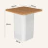 Clara Dusk Natural Side Table - Thumbnail Image 10