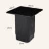 Clara Noir Side Table - Thumbnail Image 8