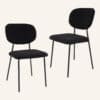 Charcoal Charm Armless Dining Chair Duo - Thumbnail Image 5