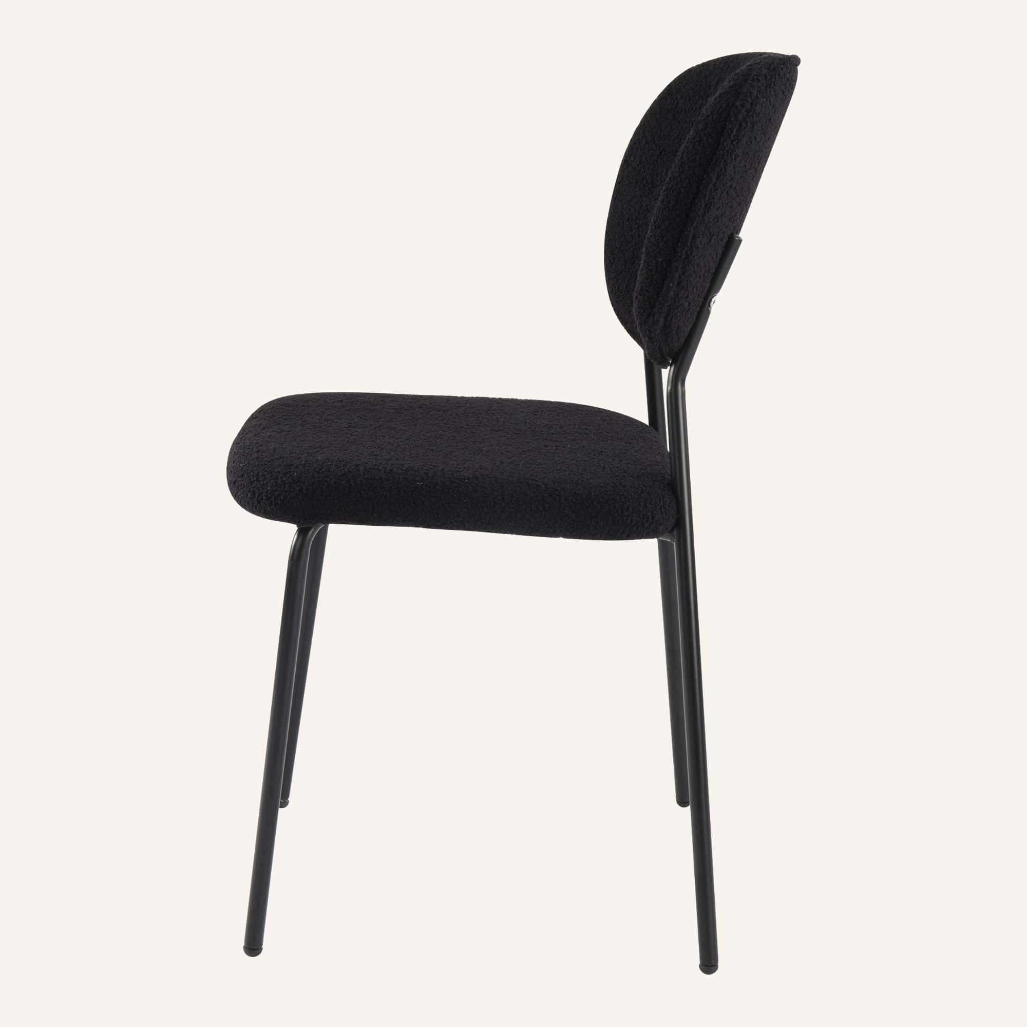Charcoal Charm Armless Dining Chair Duo - Image 8