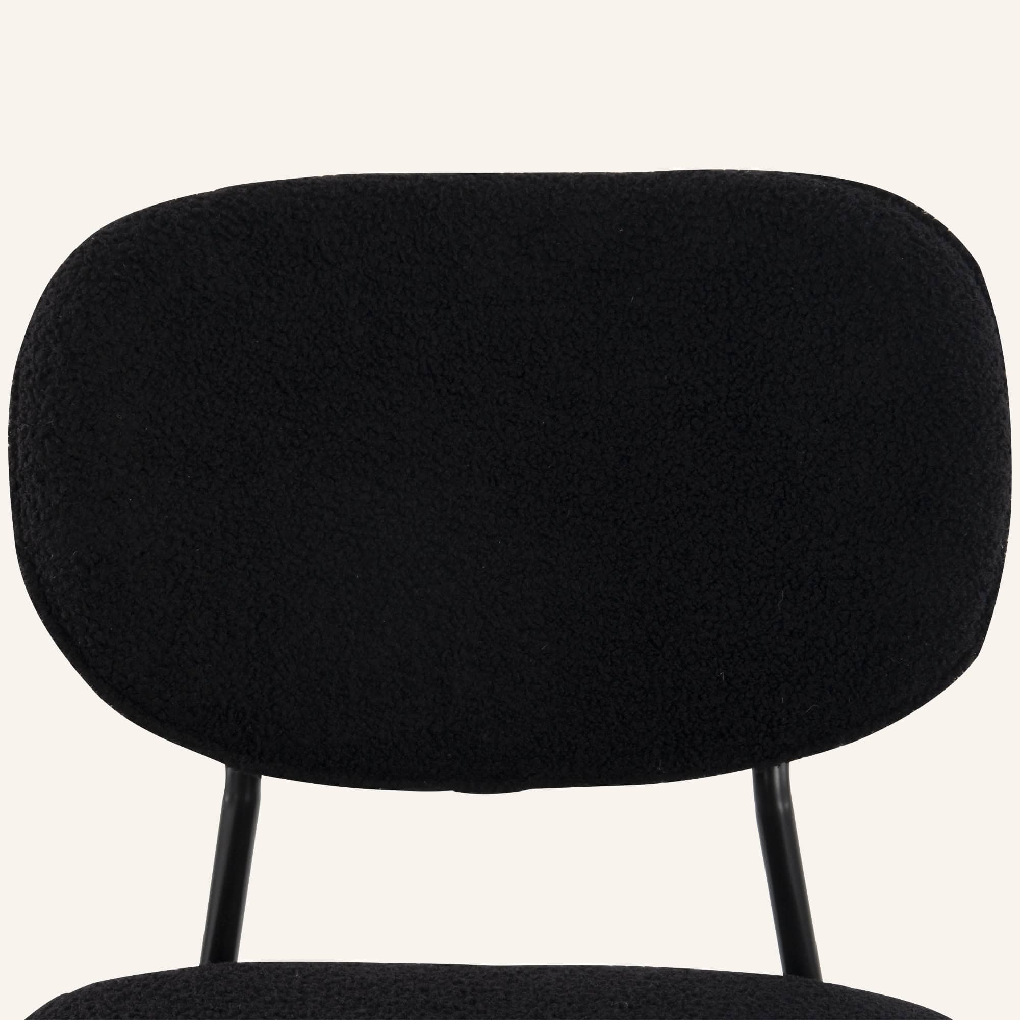 Eclipse Oval Black Dining Set with Charcoal Sherpa Chairs - Image 12