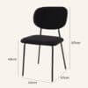 Charcoal Charm Armless Dining Chair Duo - Thumbnail Image 13