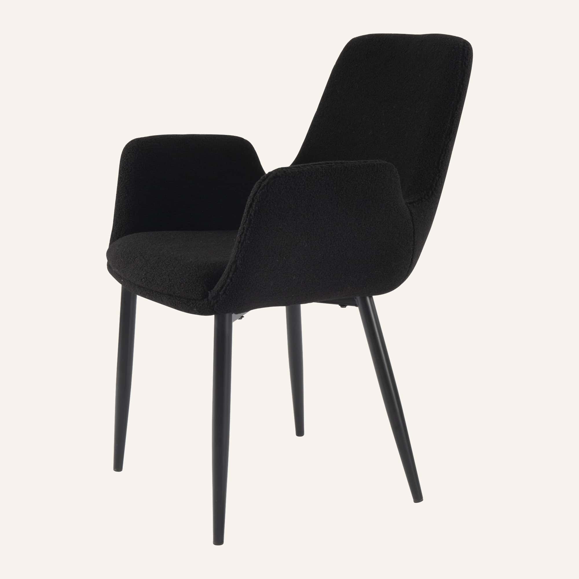 Luxe Dining Table Set with Boucle Armchairs - Image 16