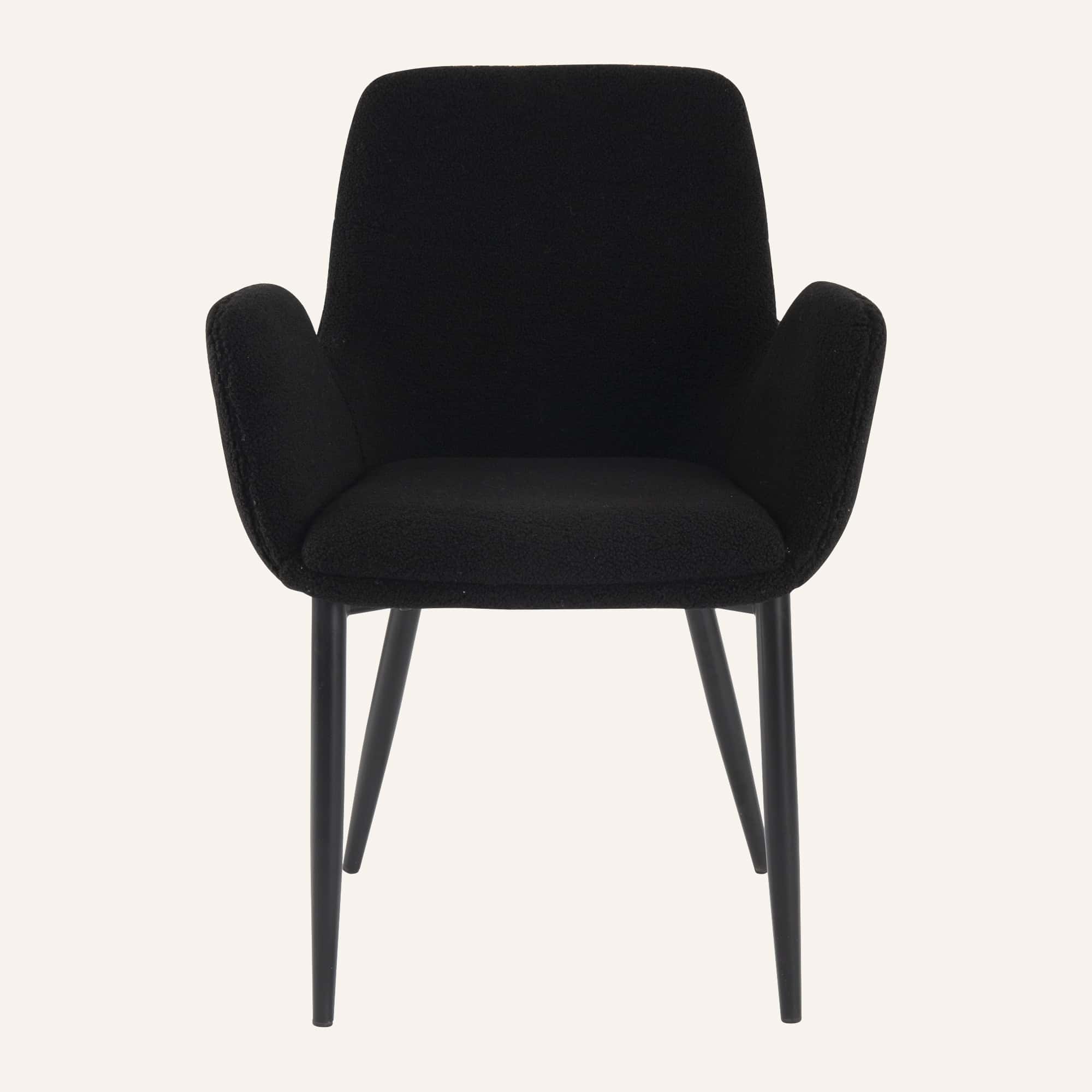 Luxe Dining Table Set with Boucle Armchairs - Image 14
