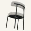 Luxe Boucle Cushioned Elsa Dining Chairs in White Quartz - Thumbnail Image 9