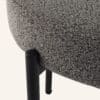 Plush Boucle Cushioned Elsa Dining Chairs in Slate Grey - Thumbnail Image 9