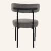 Plush Boucle Cushioned Elsa Dining Chairs in Slate Grey - Thumbnail Image 7