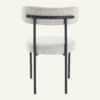Luxe Boucle Cushioned Elsa Dining Chairs in White Quartz - Thumbnail Image 8