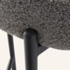 Contemporary Grey Boucle Elsa Low Bar Stools - Thumbnail Image 11