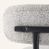 Sleek White Quartz Metal Boucle Elsa Bar Stools - Thumbnail Image 15