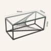 Eleganza Glass Enclave Coffee Table - Thumbnail Image 9