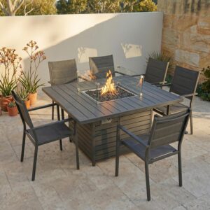 The Charcoal Serenity Fire Dining Set – Charcoal