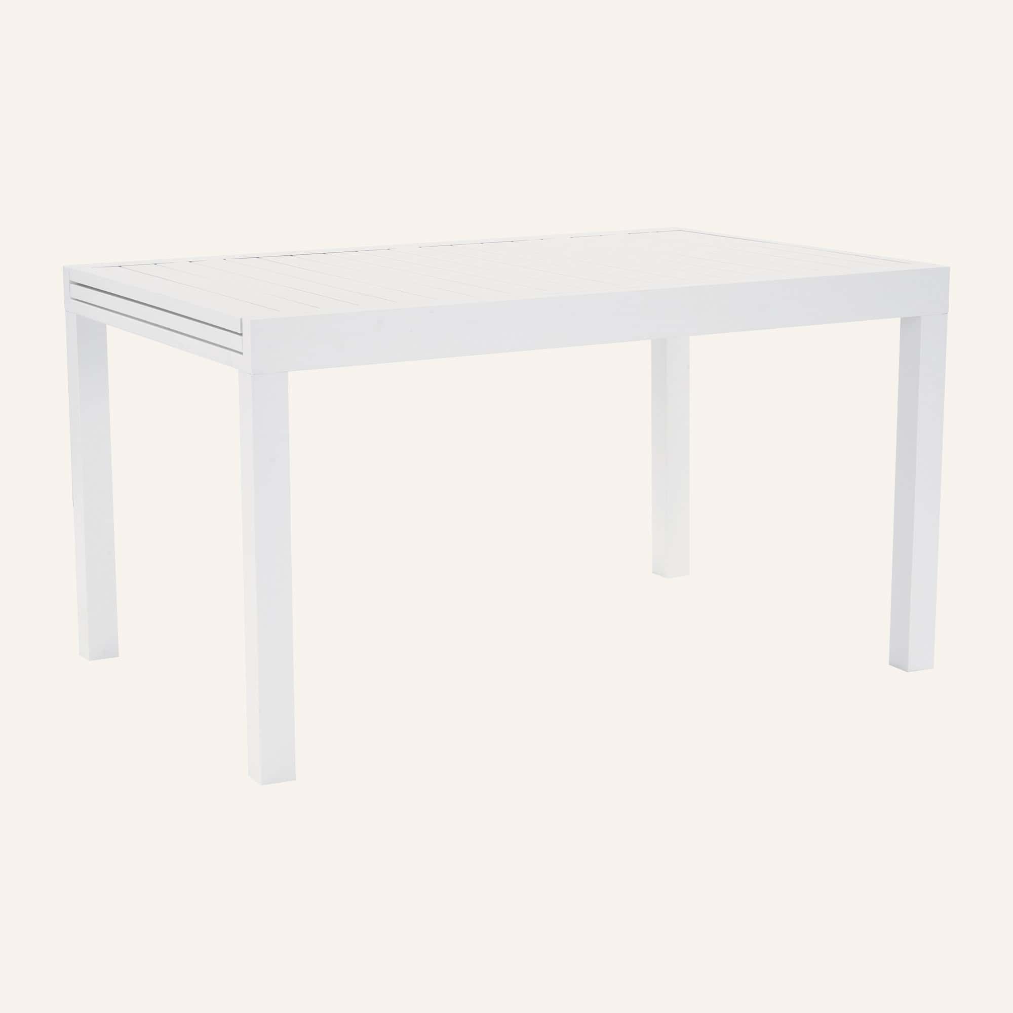 11-Piece Aluminium Garden Dining Table Set in White - Image 14