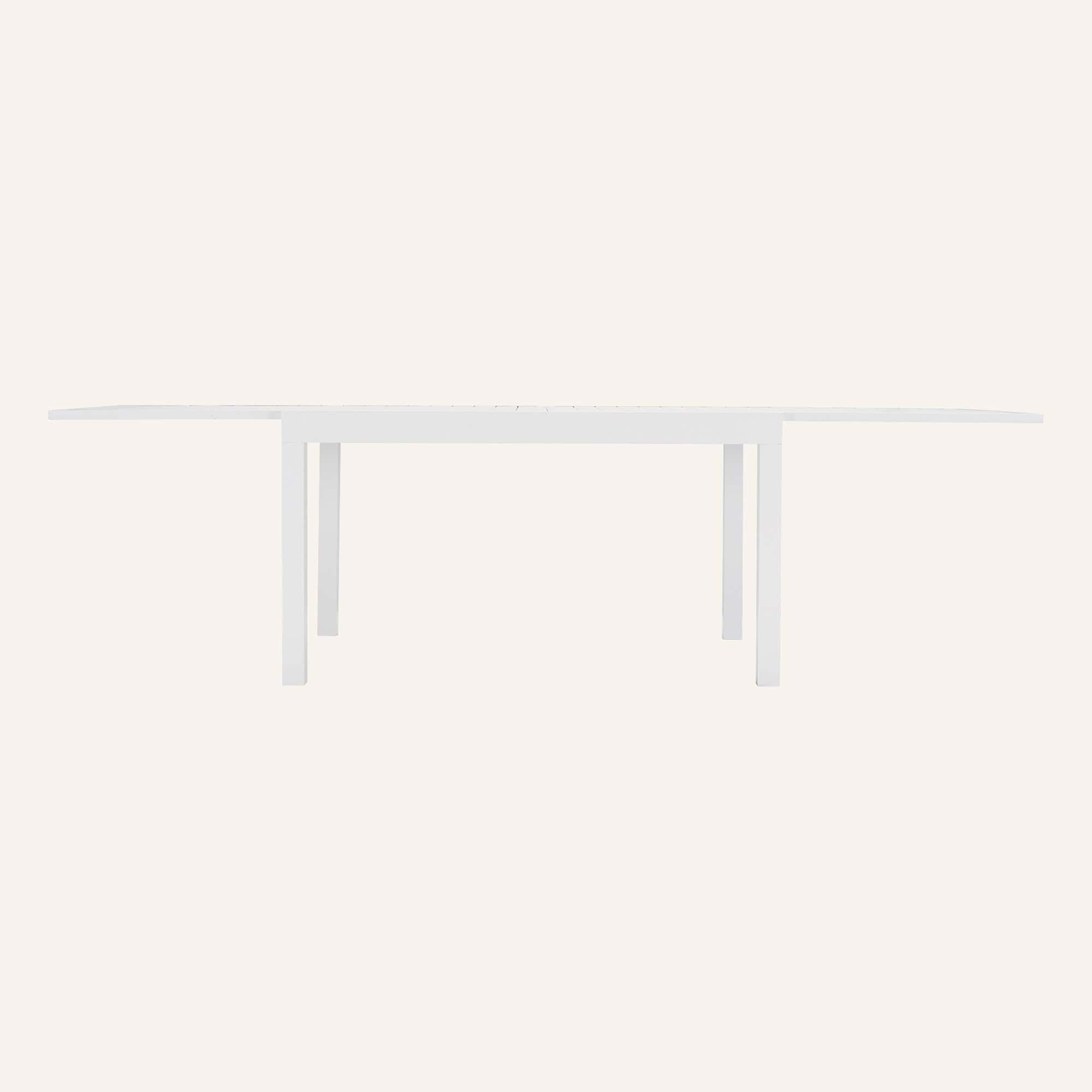 11-Piece Aluminium Garden Dining Table Set in White - Image 12