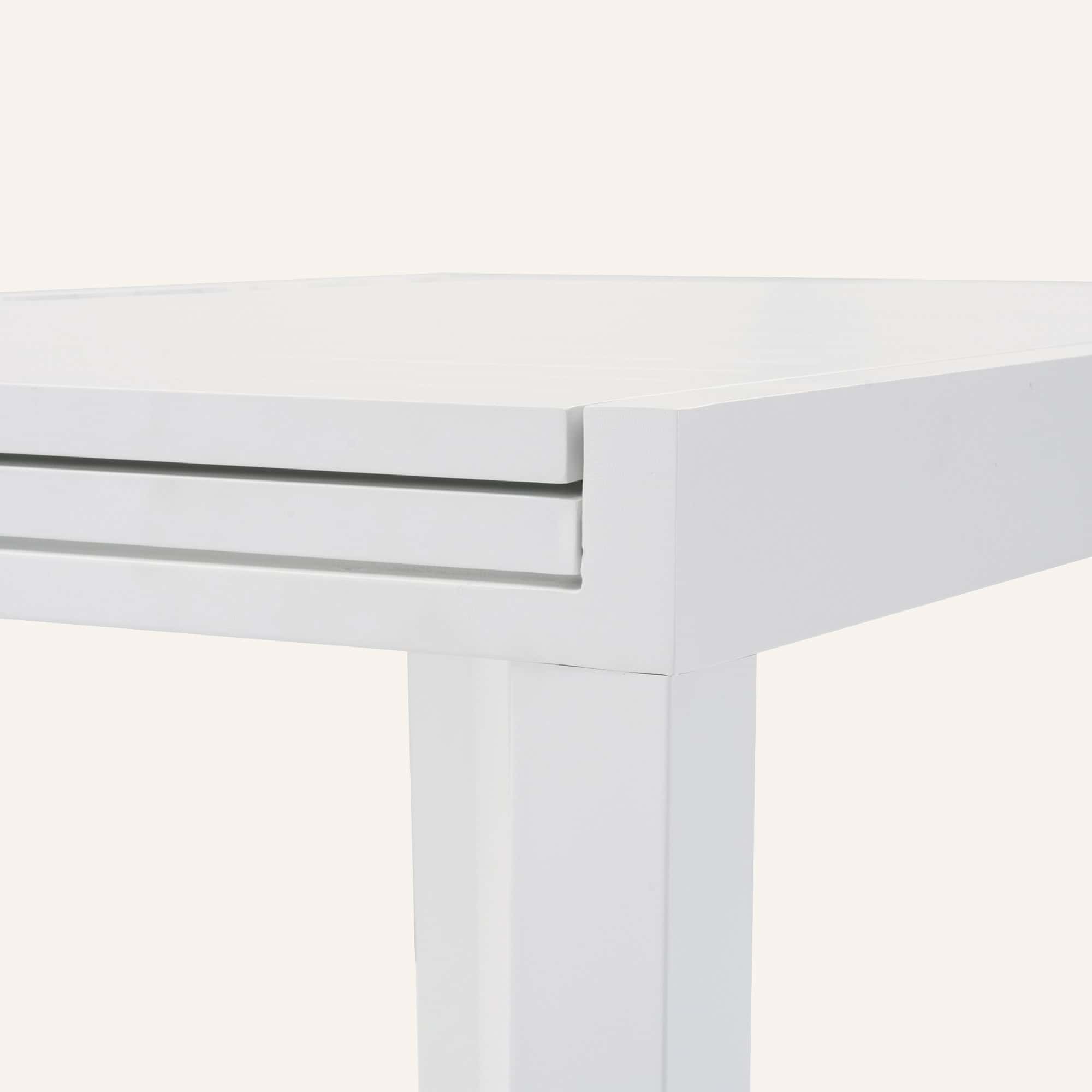 11-Piece Aluminium Garden Dining Table Set in White - Image 16