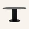 Eclipse Oval Black Dining Set with Charcoal Sherpa Chairs - Thumbnail Image 7