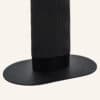 Eclipse Oval Black Dining Set with Charcoal Sherpa Chairs - Thumbnail Image 8