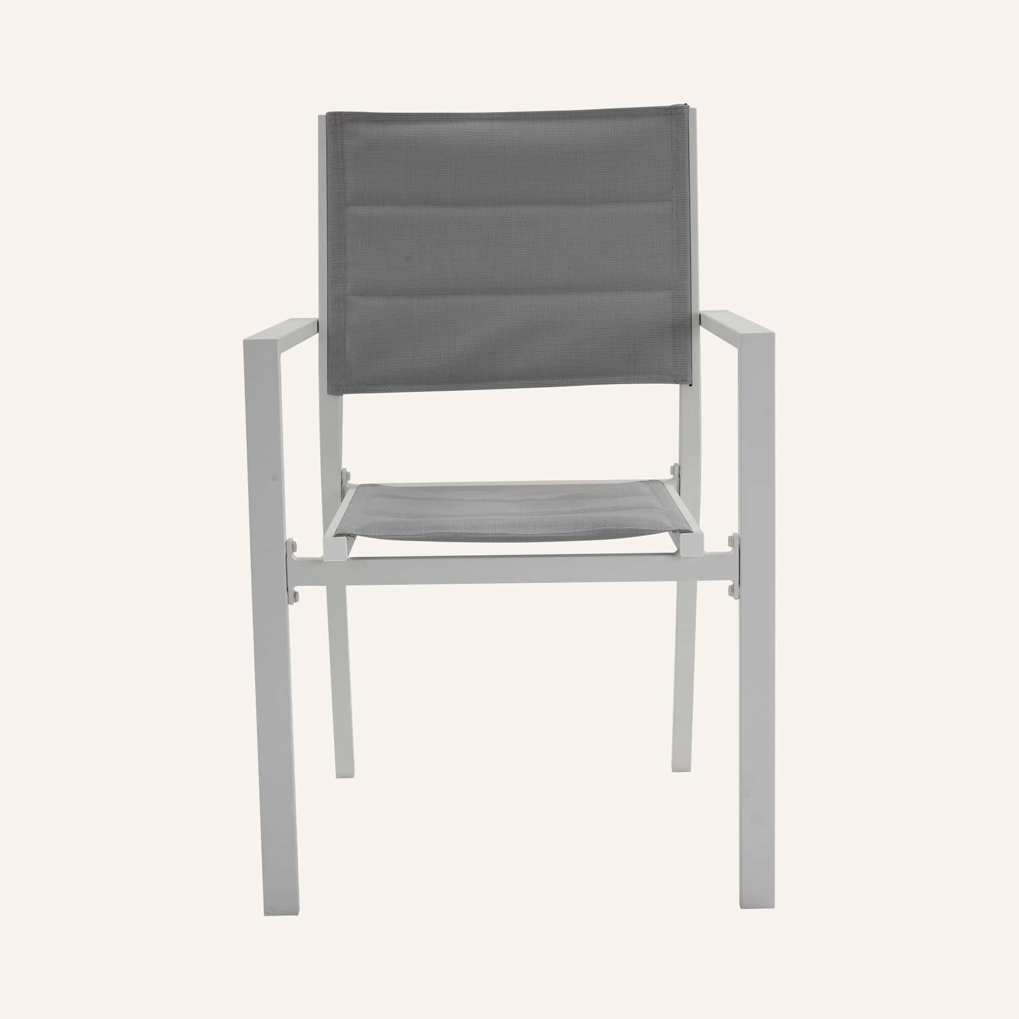 11-Piece Aluminium Garden Dining Table Set in White - Image 18