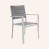 11-Piece Aluminium Garden Dining Table Set in White - Thumbnail Image 19