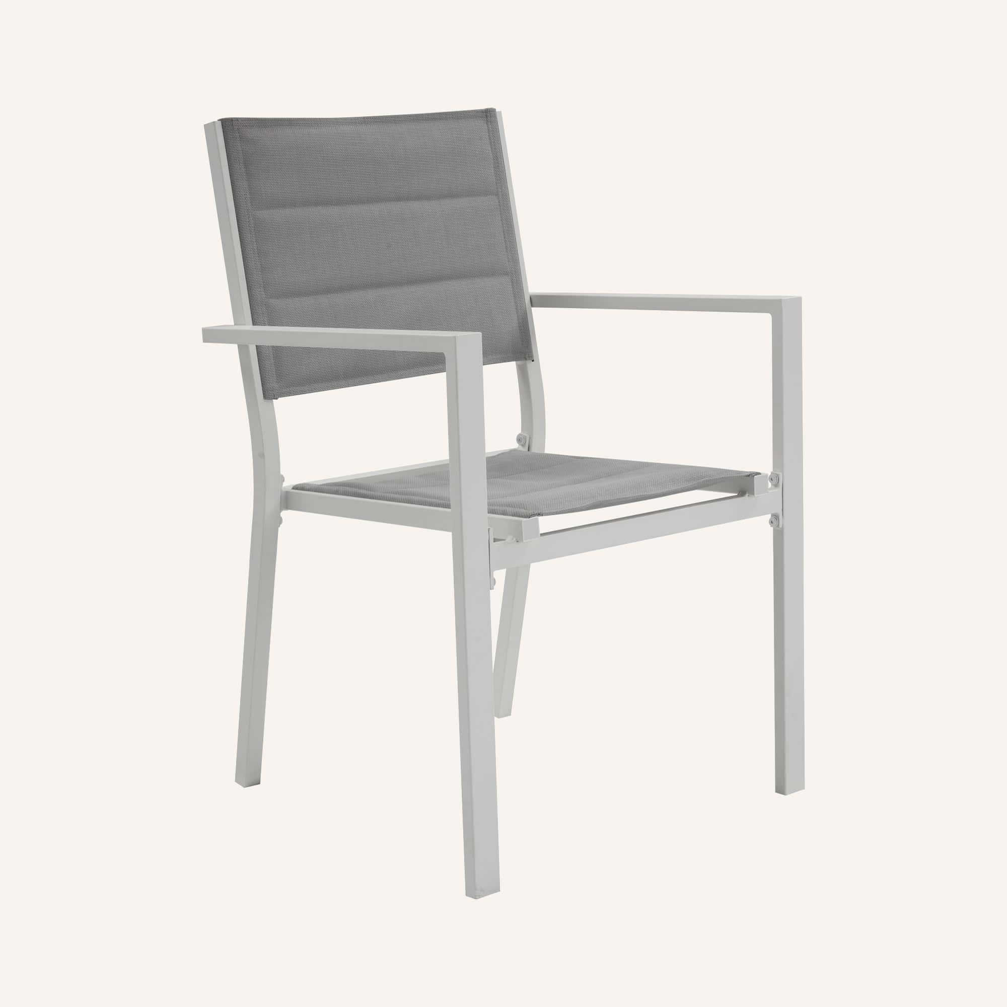 11-Piece Aluminium Garden Dining Table Set in White - Image 19