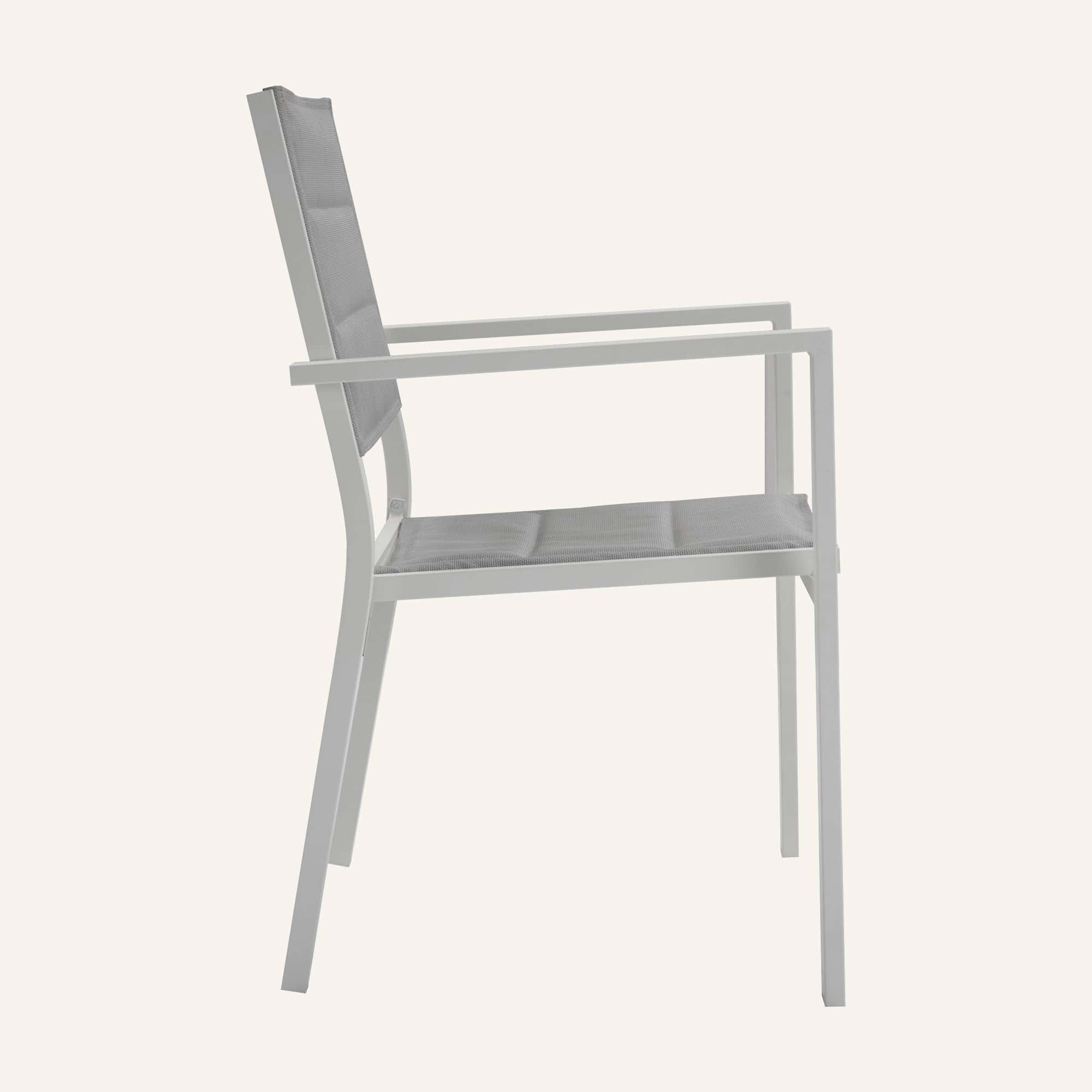 11-Piece Aluminium Garden Dining Table Set in White - Image 20