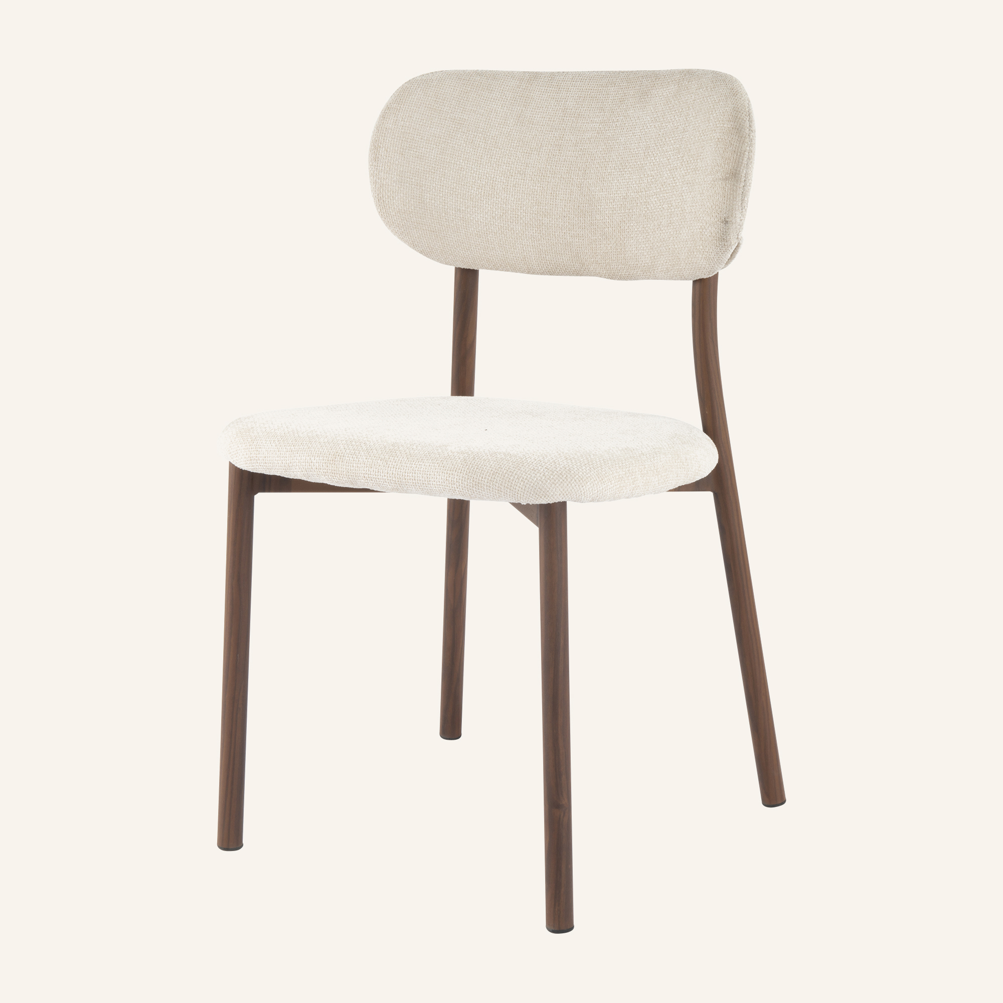 Pair of Walnut Look Dining Chairs - Image 5