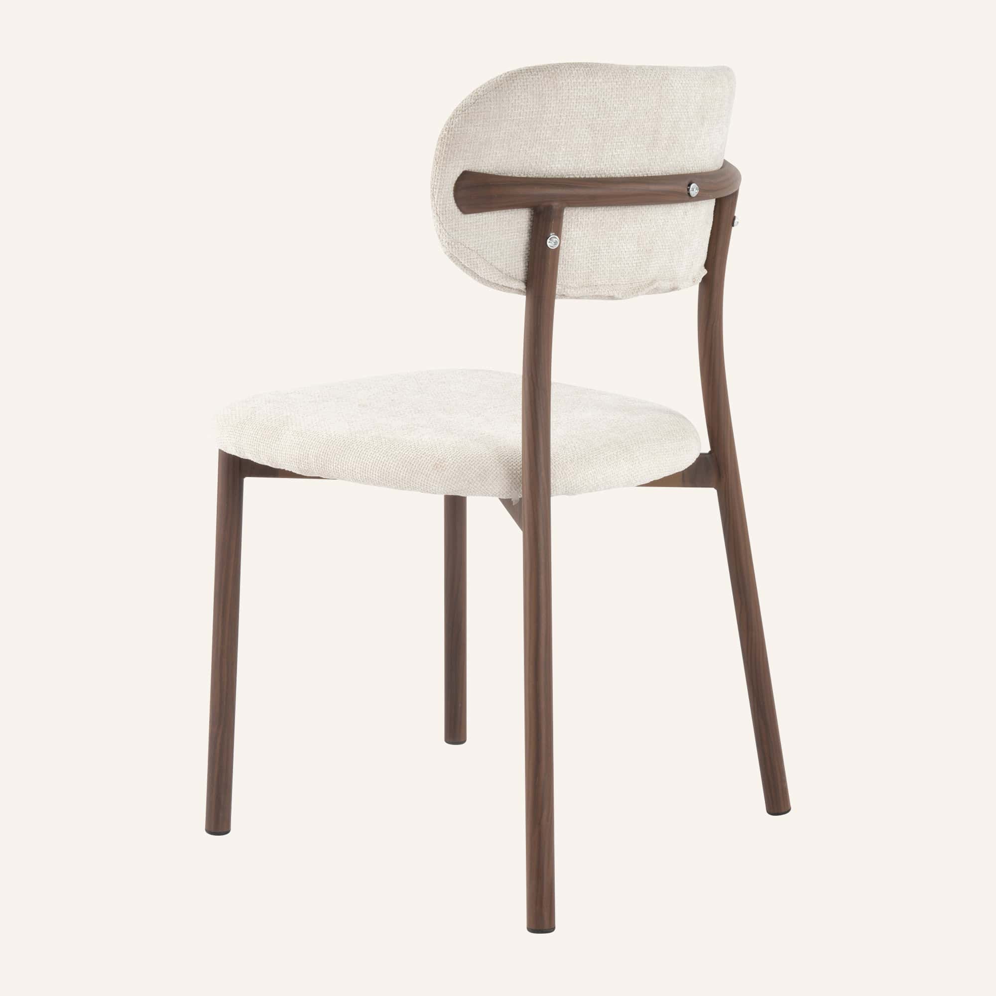 Pair of Walnut Look Dining Chairs - Image 6