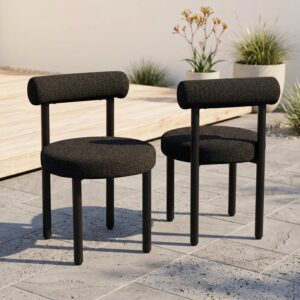 Ori Midnight Frame Outdoor Chairs (Set of 2)