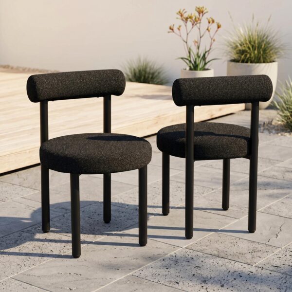 Ori Midnight Frame Outdoor Chairs (Set of 2)