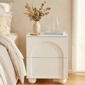 Celestine 2-Drawer Bedside Table with Ball Feet