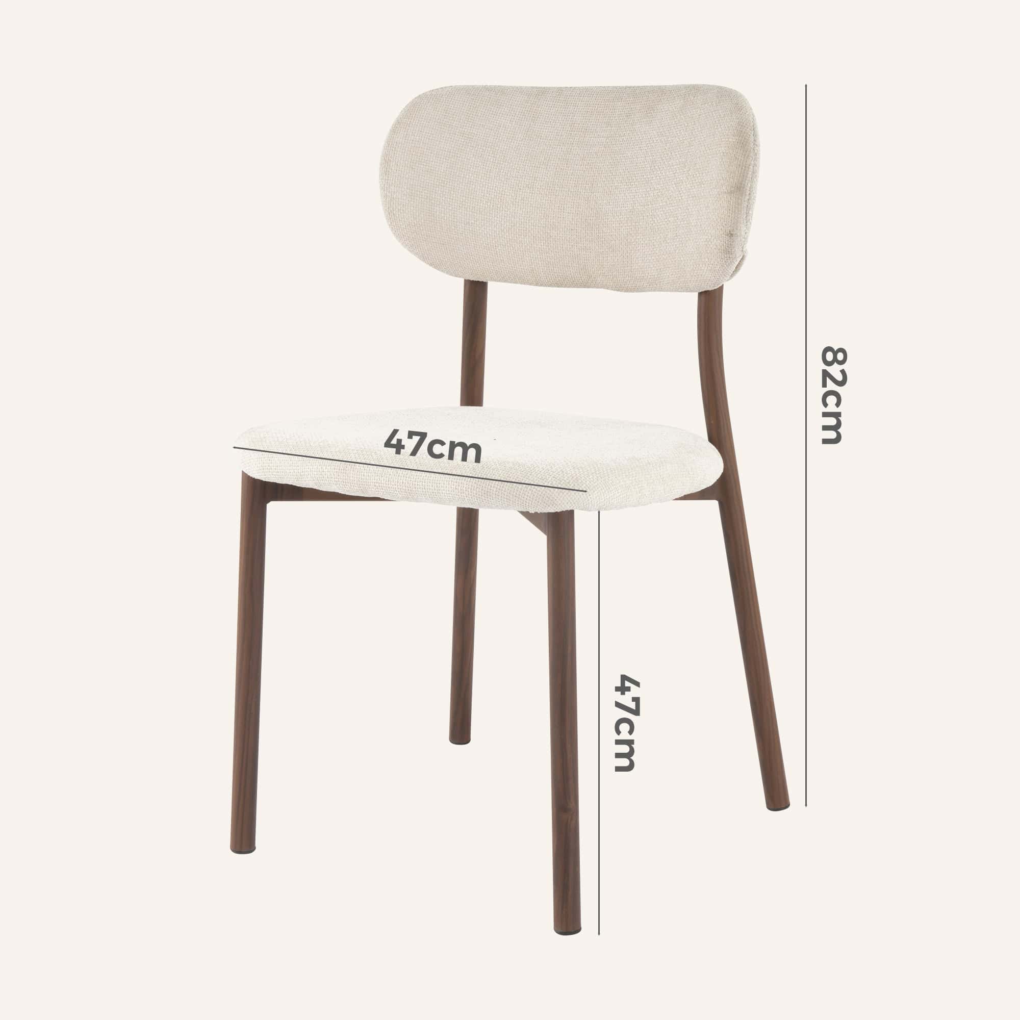 Pair of Walnut Look Dining Chairs - Image 13