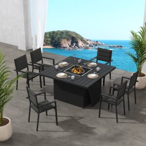 The Charcoal Serenity Fire Dining Set – Charcoal