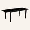 Extendable Glass Outdoor Dining Table - Black - Thumbnail Image 5