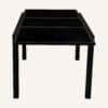 Extendable Glass Outdoor Dining Table - Black - Thumbnail Image 6