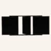 Extendable Glass Outdoor Dining Table - Black - Thumbnail Image 9