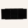 Extendable Glass Outdoor Dining Table - Black - Thumbnail Image 10