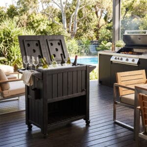 Portable Garden Bar with Cooler
