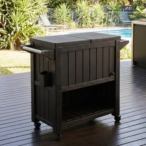 Portable Garden Bar with Cooler