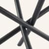 James Black Dining Table with Glass Tabletop - Thumbnail Image 12